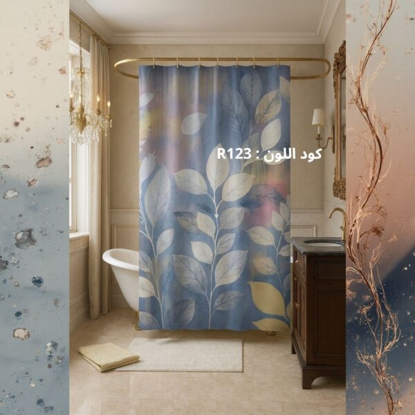ستارة الحمام الفاخرة مقاومة للماء - تصميم عصري من CROOTEXTILE